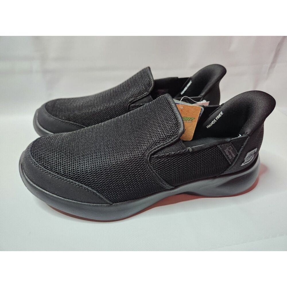 S Sport by Skechers men's size 9 black Hands-Free Step-Ins